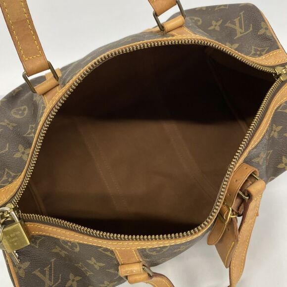 Louis Vuitton Boston Bag Monogram Sac Spool 35 M41626 Brown Men Women Unisex - Picture 4 of 10